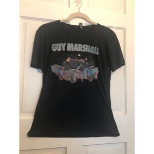 Anvil T-Shirt Men's L Black Short Sleeved Guy Marshall Logo